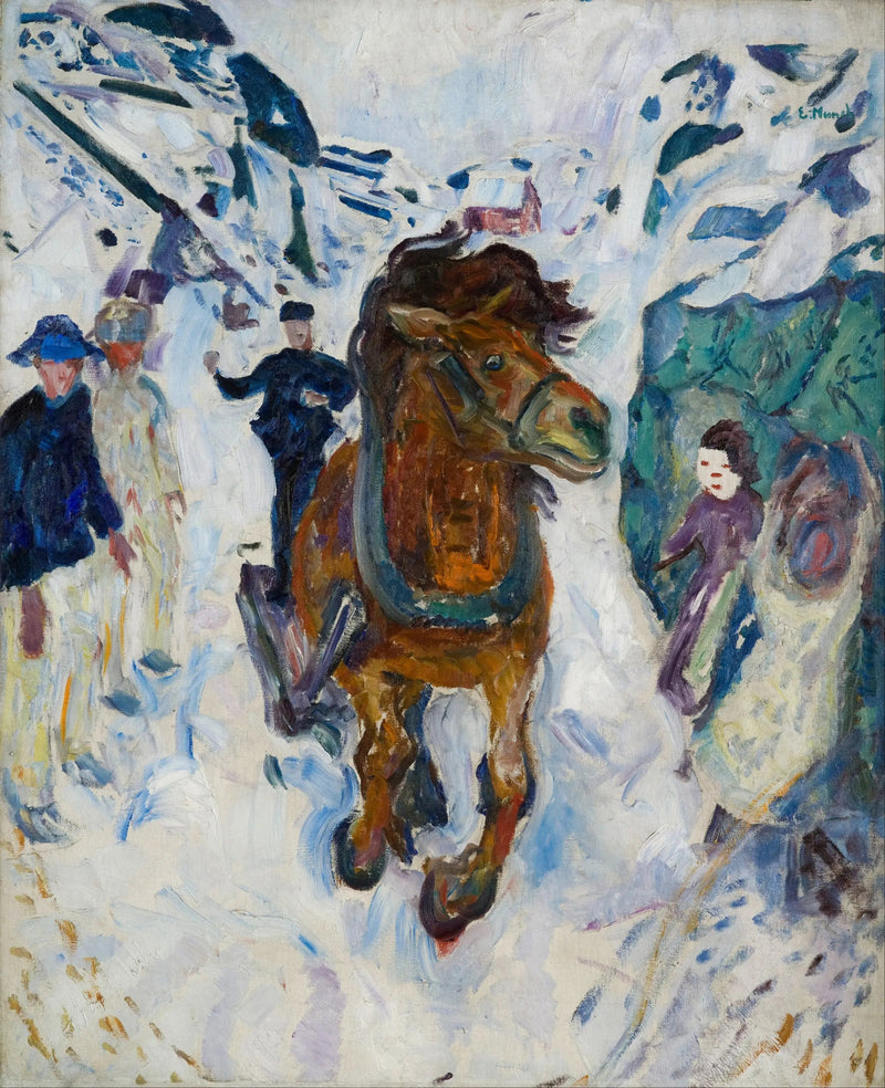 Ravistava hevonen - Edvard Munch
