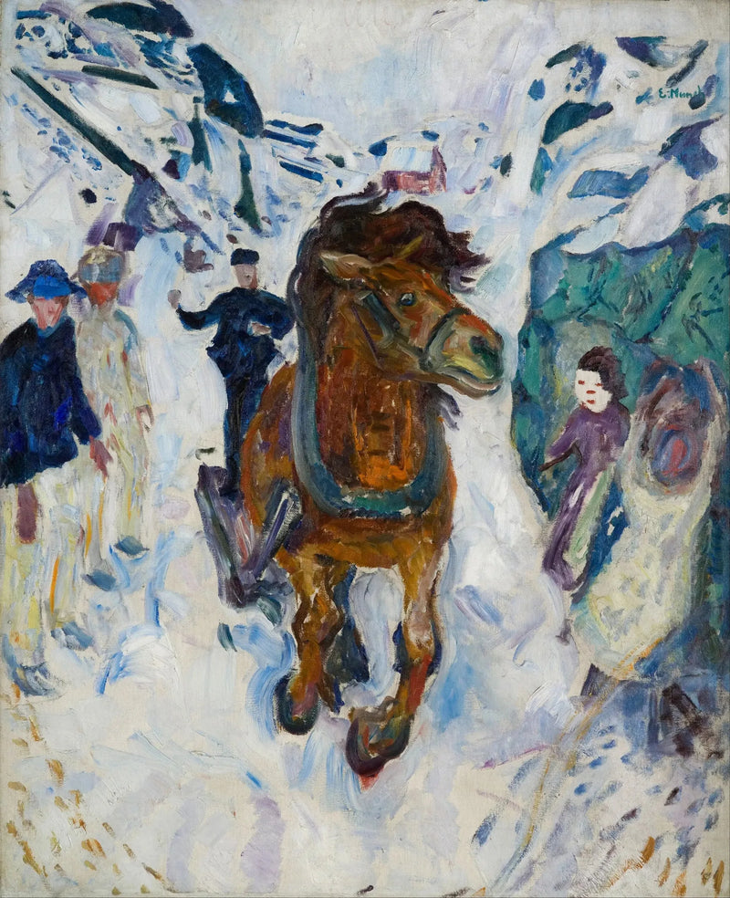 Ravistava hevonen - Edvard Munch