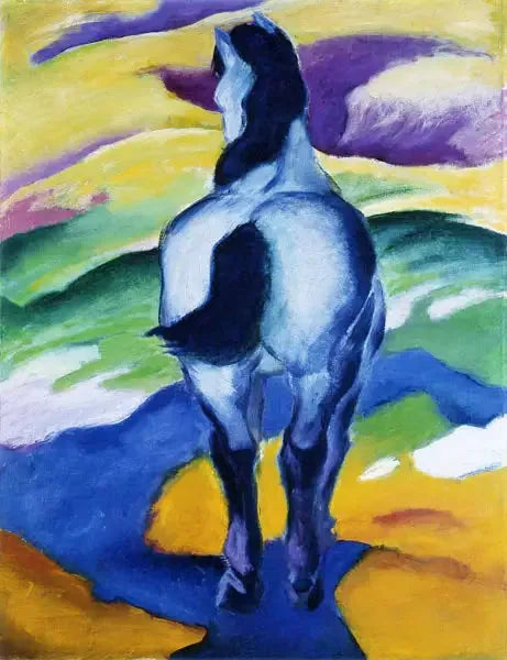 Sininen Hevonen II - Franz Marc