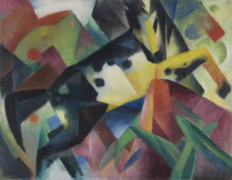 Hyppivä hevonen - Franz Marc