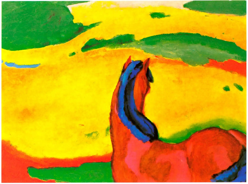 Hevonen maisemassa - Franz Marc