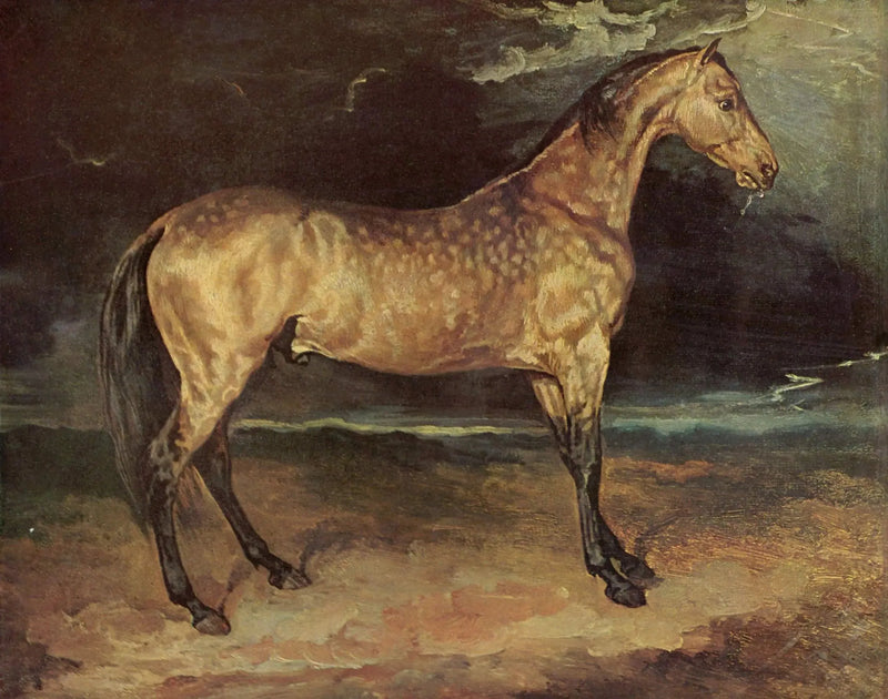 Salama pelästyttämä hevonen - Théodore Géricault