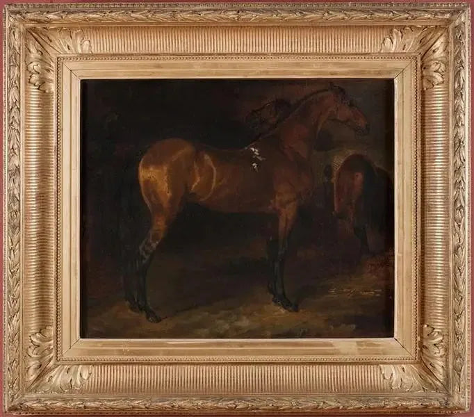 Espanjalainen hevonen tallissa - Théodore Géricault