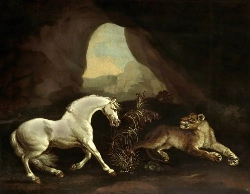 Hevonen ja naarasleijona - George Stubbs