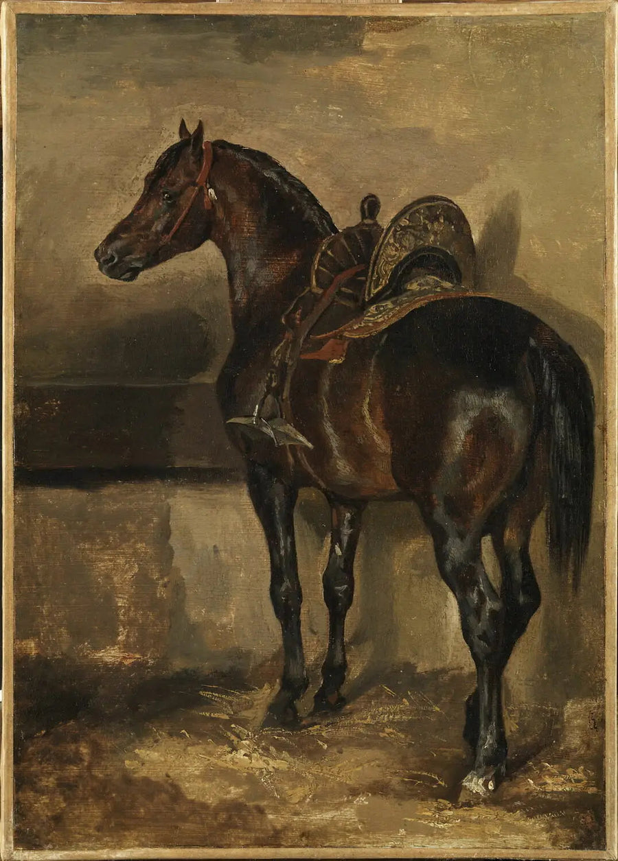 Turkkilainen hevonen tallissa - Théodore Géricault