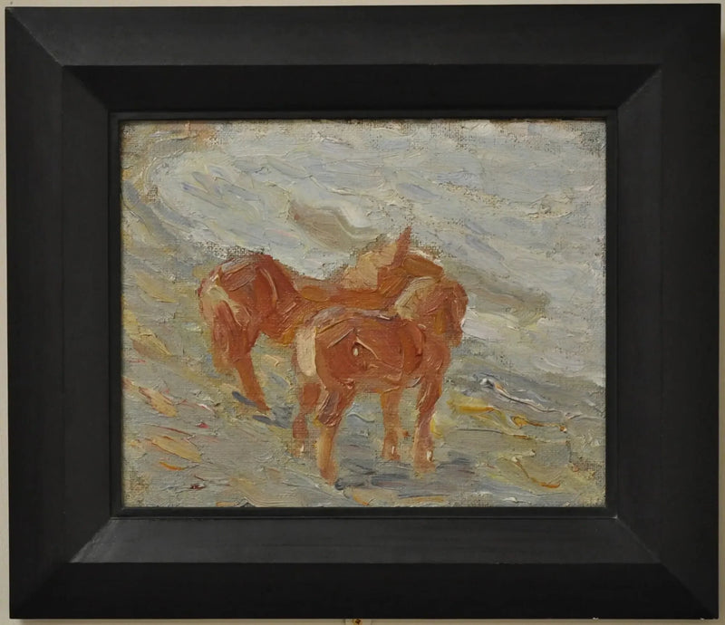 Hevoset meren rannalla - Franz Marc