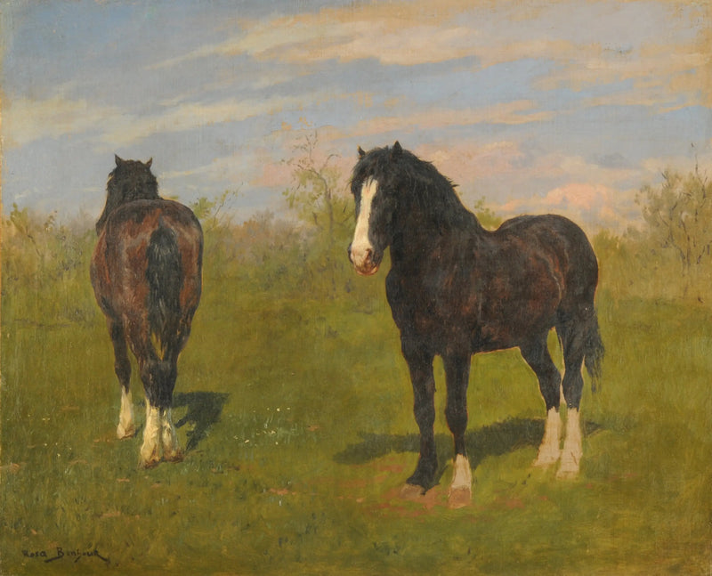 Hevoset laitumella - Rosa Bonheur