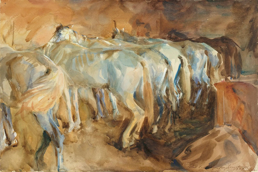 Bussin hevoset Jerusalemissa - John Singer Sargent