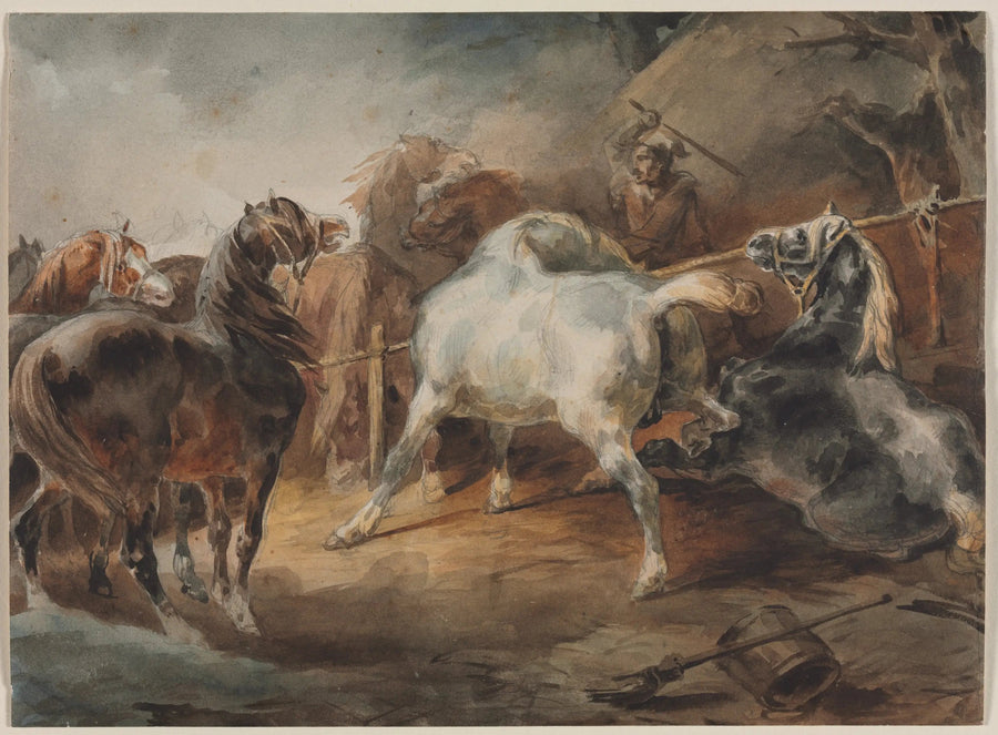 Taisteluhorseset - Théodore Géricault