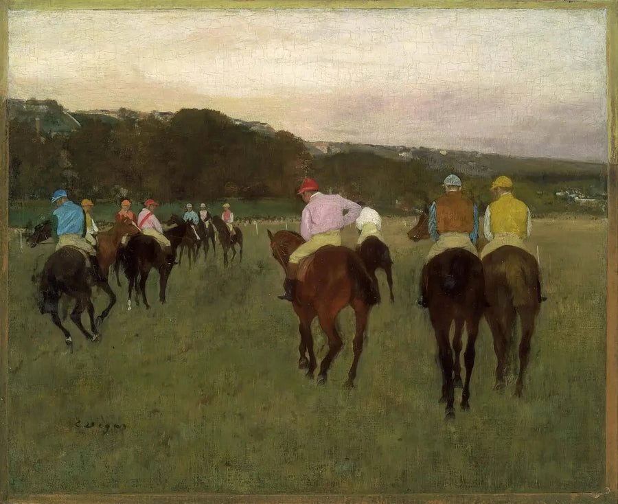 Kilpahevoset Longchampissa - Edgar Degas