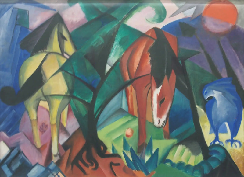 Hevoset ja kotka - Franz Marc
