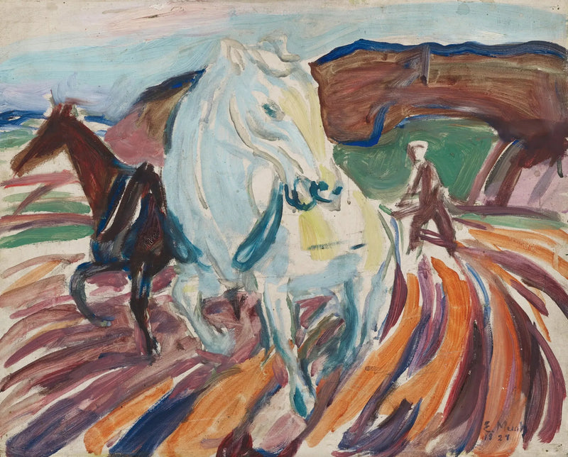 Työhevoset - Edvard Munch