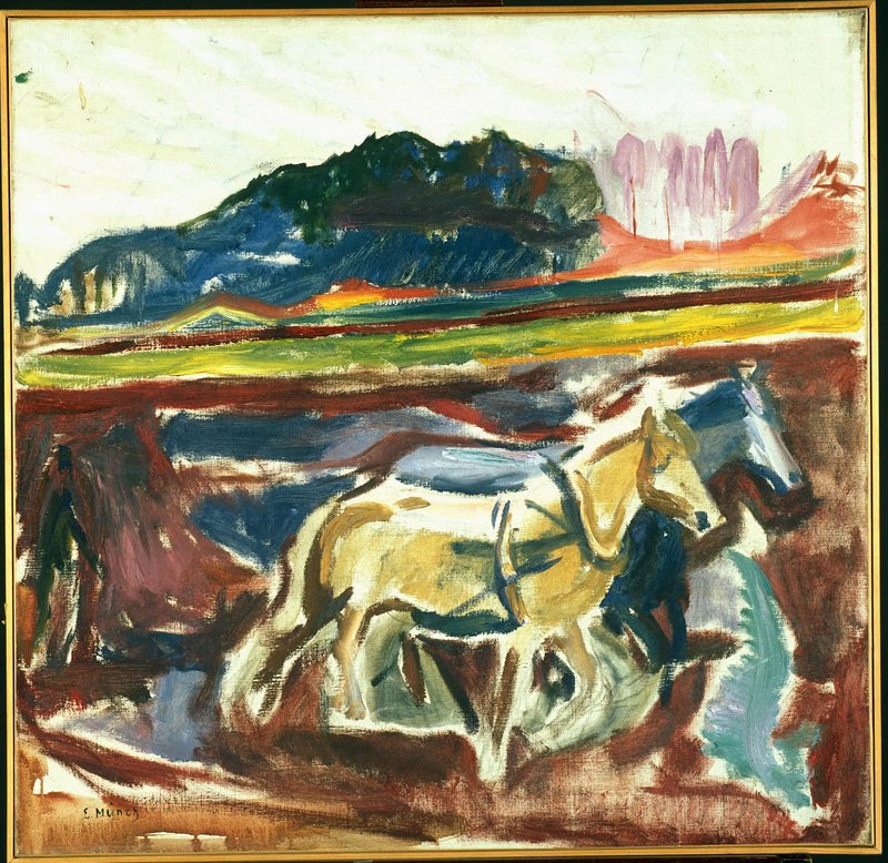 Työhevoset - Edvard Munch