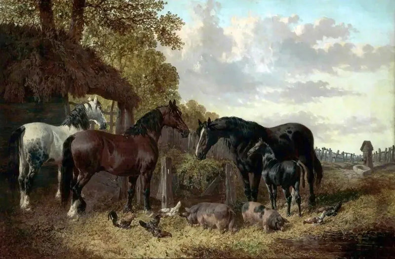 Hevoset, siat ja linnut - John Frederick Herring, Sr.