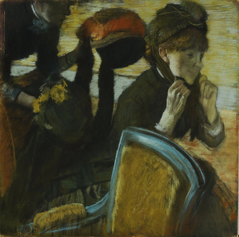 Hatuntekijän luona - Edgar Degas