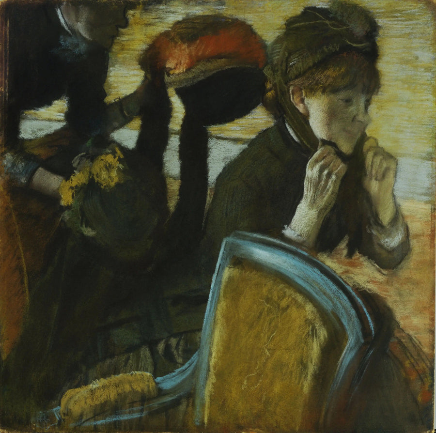 Hatuntekijän luona - Edgar Degas