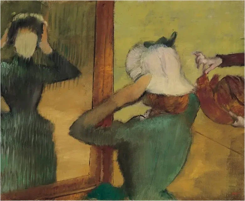 Hatuntekijän luona - Edgar Degas