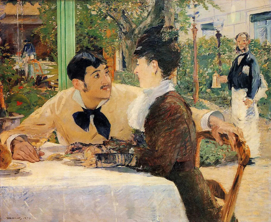 Isä Lathuillen luona, ulkona - Édouard Manet