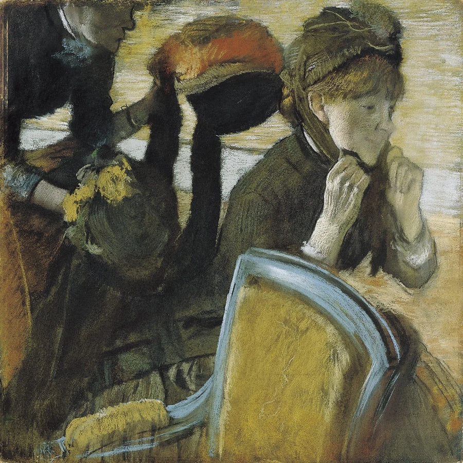 Hatuntekijän luona - Edgar Degas