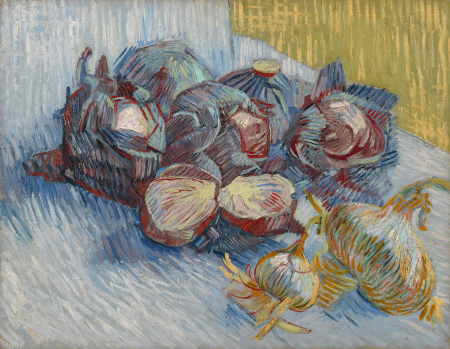 Punaiset hiilet ja valkosipuli - Vincent van Gogh