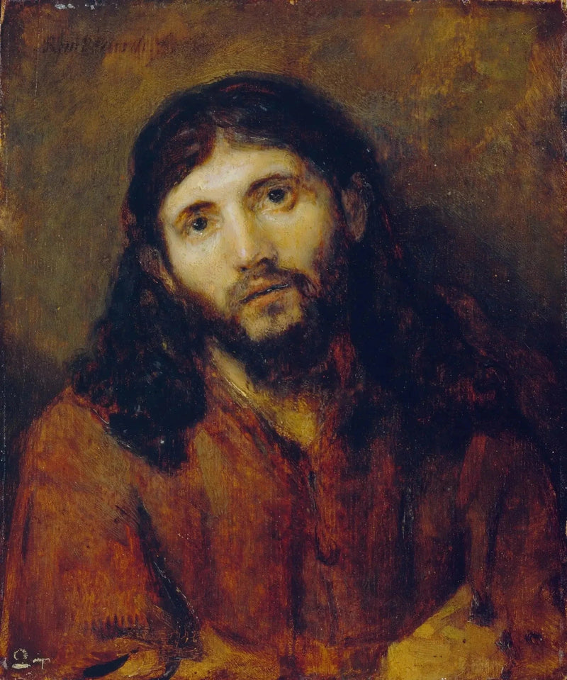 Kristuksen pää (inspiroidut « Emmauksen illallisesta » Louvressa) - Rembrandt