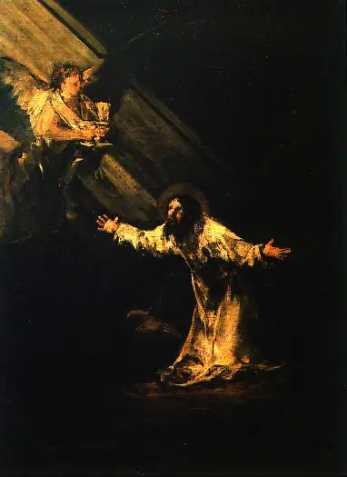 Kristus öljypuistossa - Francisco de Goya