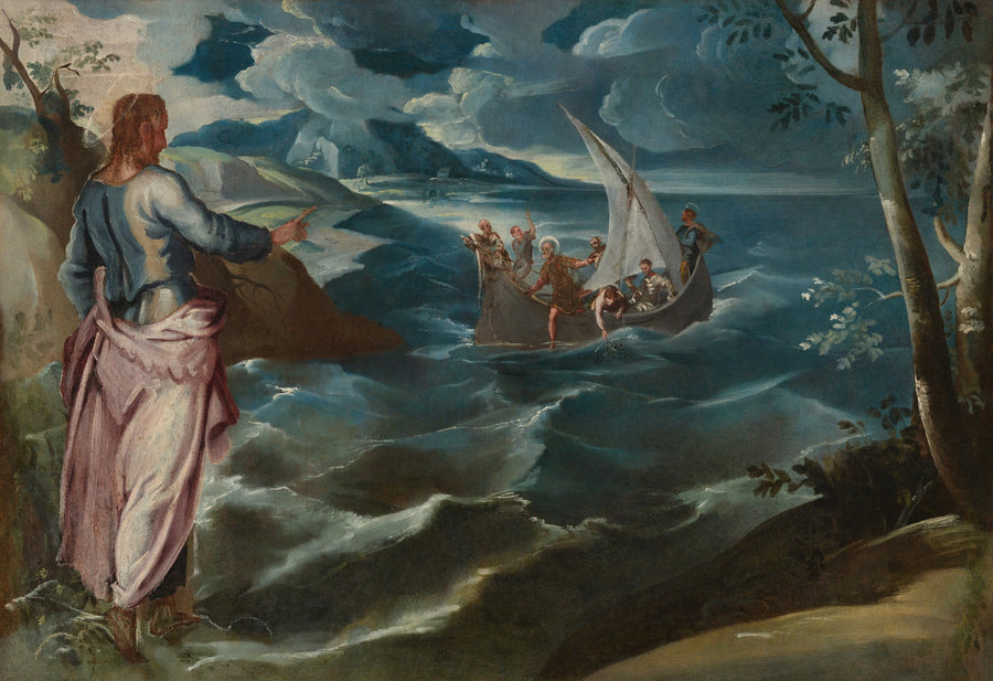 Le Christ au lac de Tibériade - Lambert Sustris