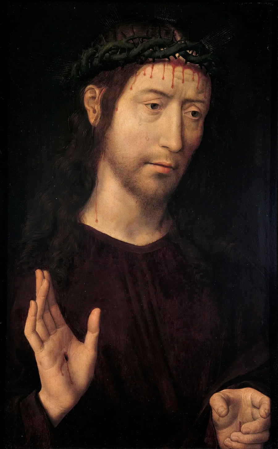 Kristus siunaava - Hans Memling