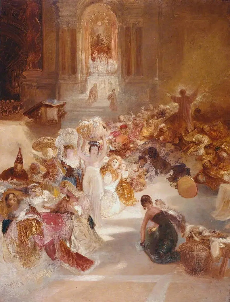 Kristus ajaa kauppiaat temppelistä - J. M. W. Turner