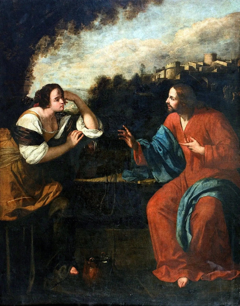 Kristus ja Samarialainen kaivolla - Artemisia Gentileschi