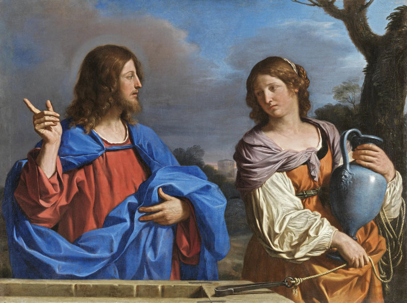 Kristus ja Samarialainen - Guercino