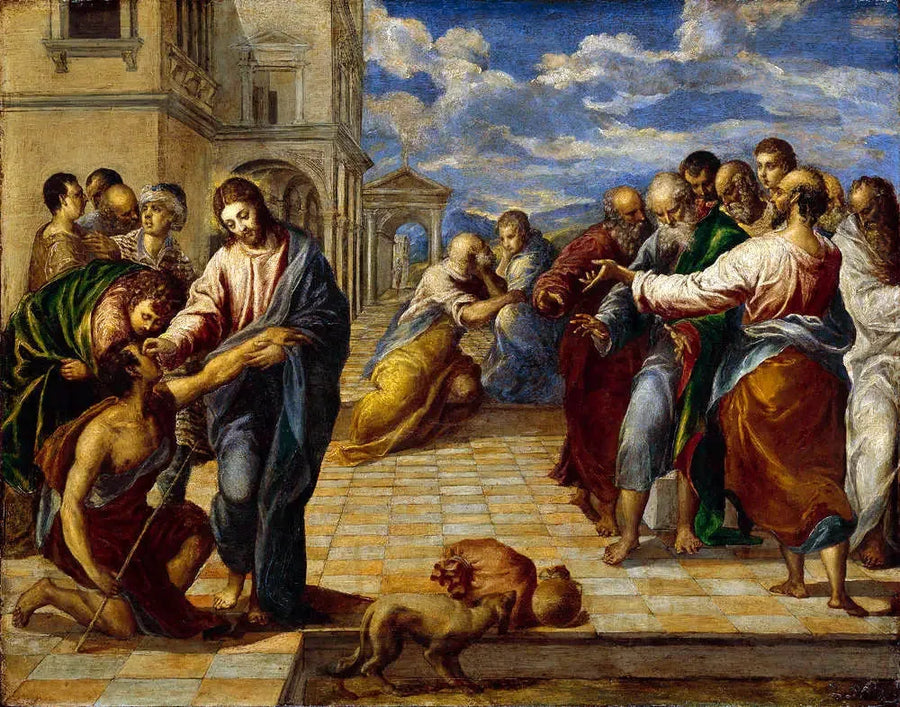 Kristus parantamassa sokeita - El Greco