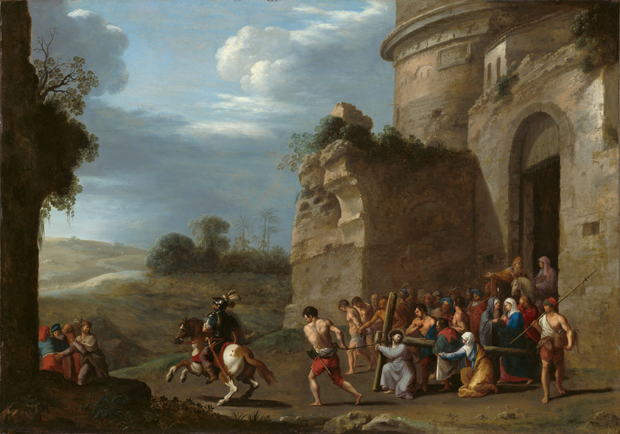 Christ portant la croix - Cornelis van Poelenburch