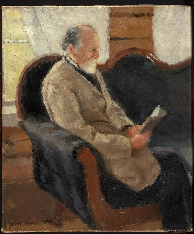 Christian Munch sohvalla - Edvard Munch