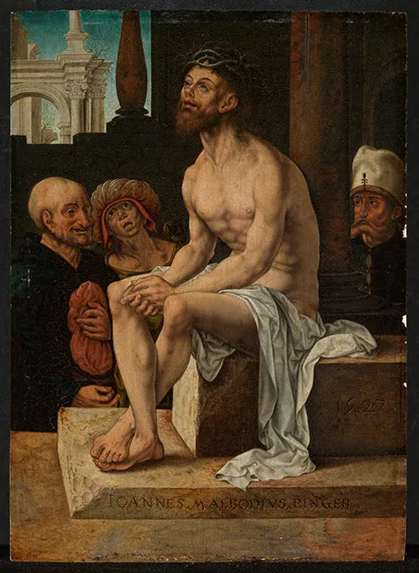 Kristus rust na de geseling - Jan Gossaert
