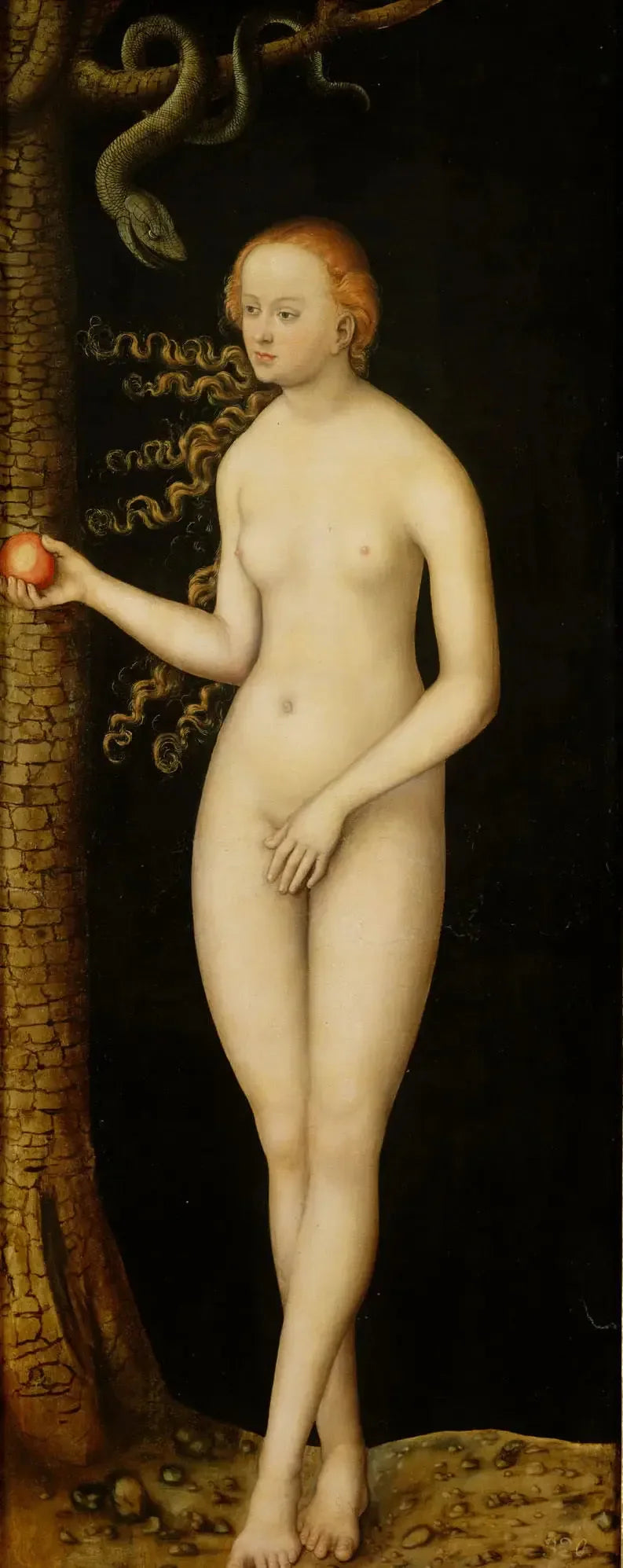 Miehen putoaminen: Ève - Lucas Cranach vanhempi