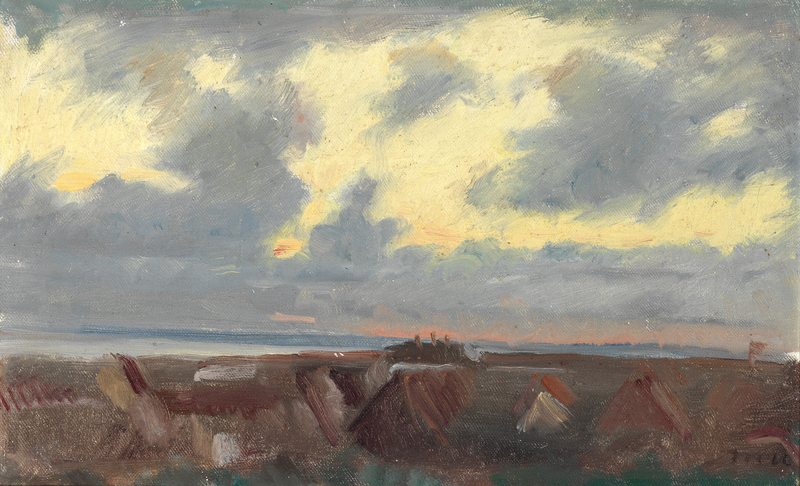 Iltataivas Skagenin yllä. -Michael Peter Ancher