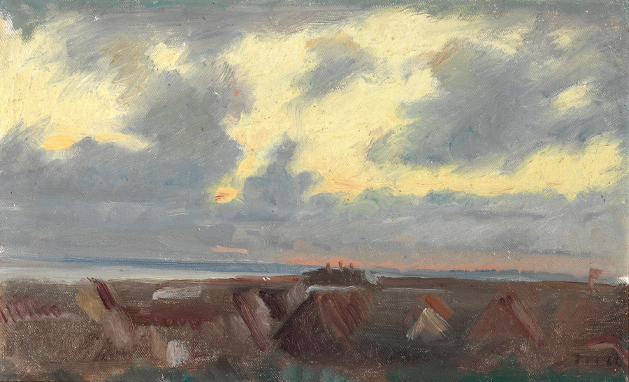 Iltataivas Skagenin yllä. -Michael Peter Ancher