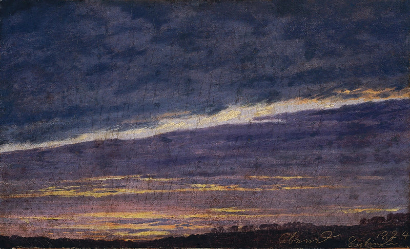 Pilvinen ilta - Caspar David Friedrich