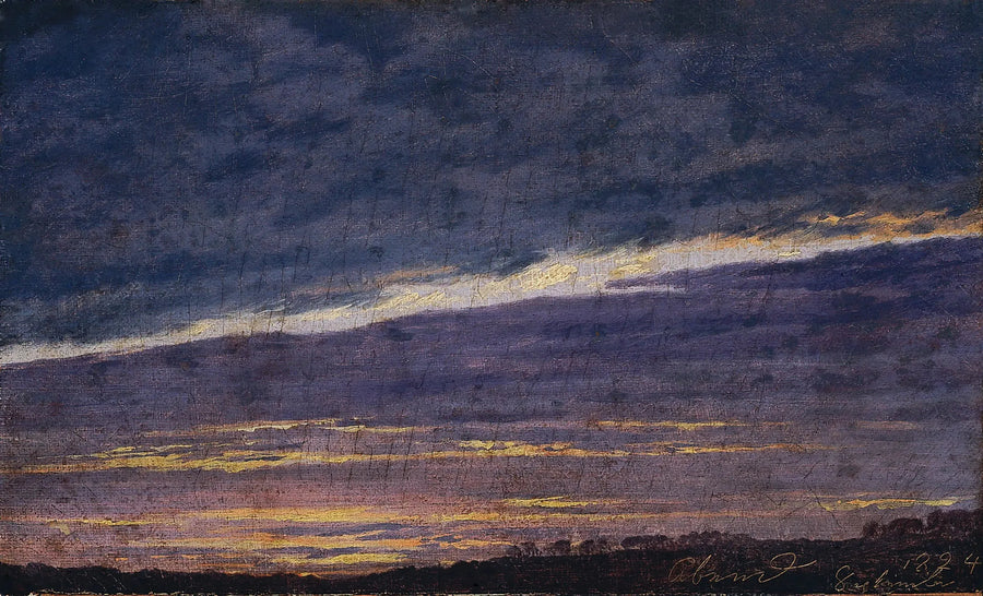 Pilvinen ilta - Caspar David Friedrich