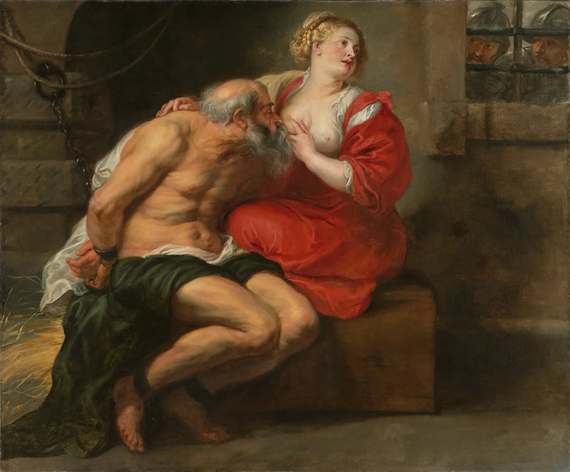Cimon ja Pero (Roomalainen Charité) - Peter Paul Rubens