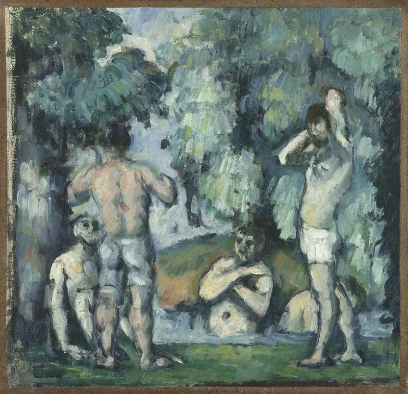 Viisi uimaria - Paul Cézanne