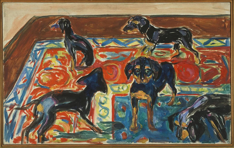 Viisi pentua matolla - Edvard Munch
