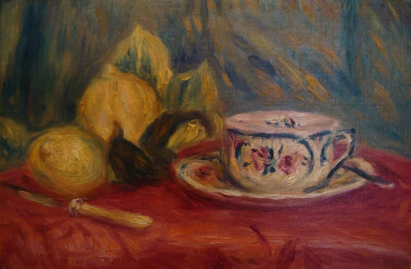 Sitruunoita ja teekuppi, Cagnes - Pierre-Auguste Renoir