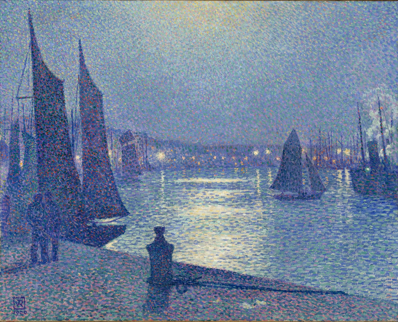 Kuunvalo Boulogne-sur-Merissä - Théodore van Rysselberghe