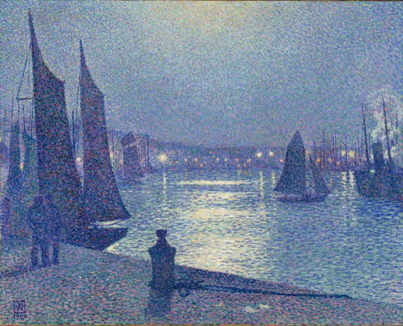 Kuunvalo Boulogne-sur-Merissä - Théodore van Rysselberghe