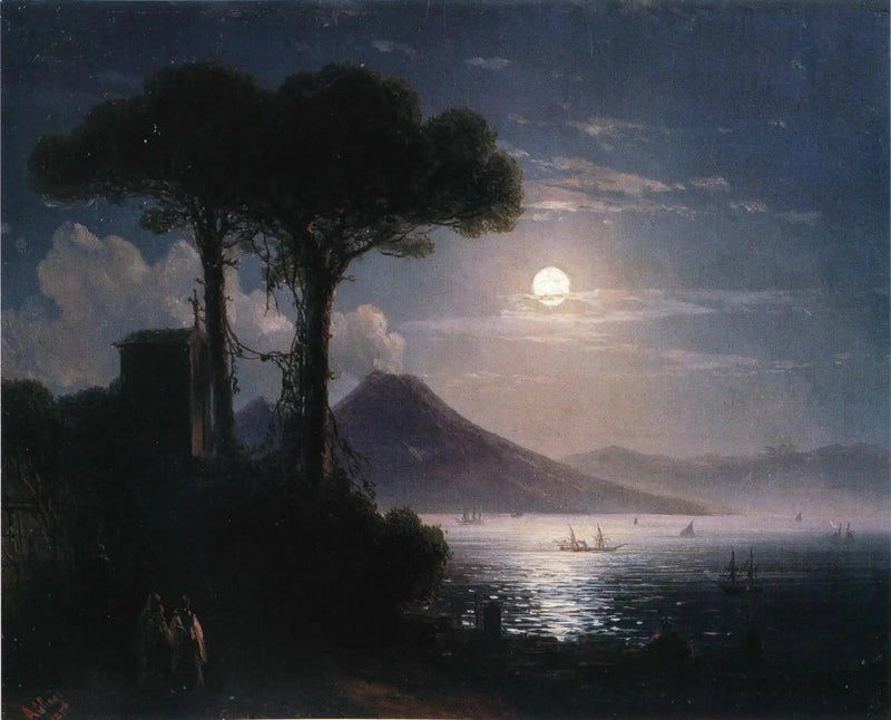 Kuunvalo Napolissa - Ivan Aïvazovski