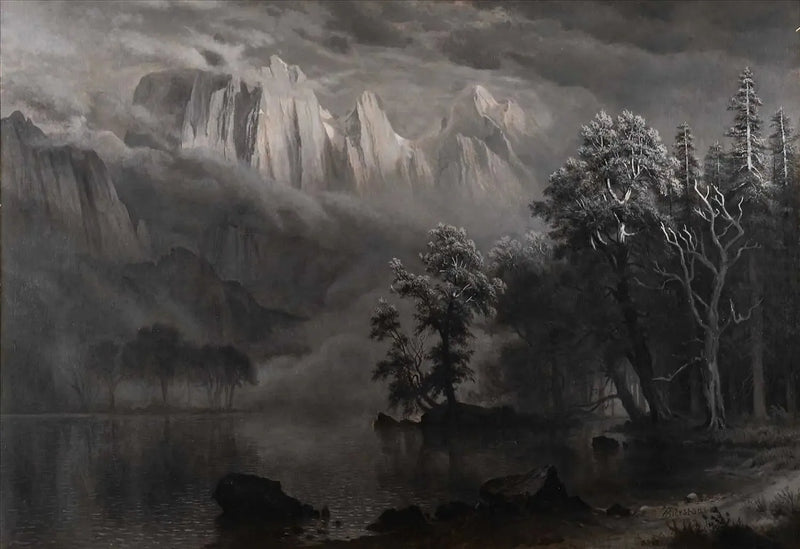 Kuunvalo Yosemitessa - Albert Bierstadt