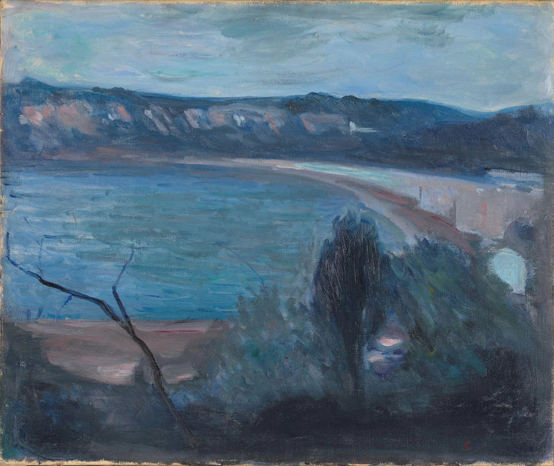 Kuuvalo Välimeren äärellä - Edvard Munch