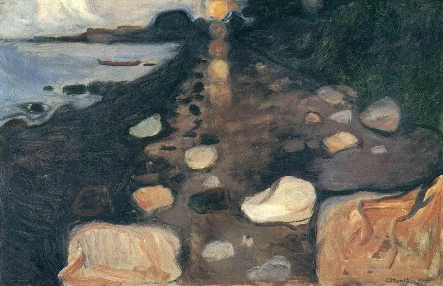 Kuuvalo rannalla - Edvard Munch